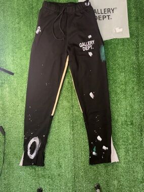 Gallery Dept. Paint Splatter Flare Sweatpants Black - Medium